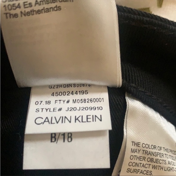 NWOT Calvin Klein Jean Skirt Denim High Rise Mini Skirt in Black - Picture 12 of 15